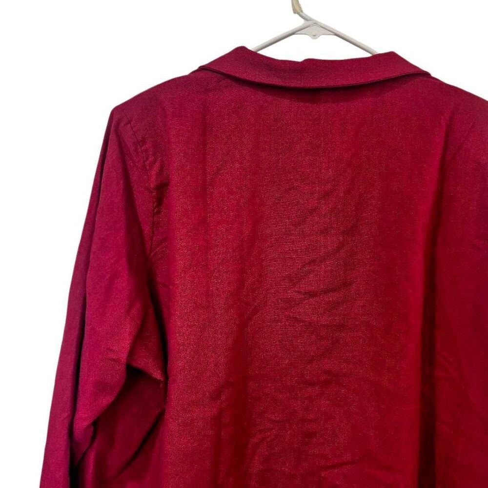 WEARVAST New NWOT Venetian Red Blazer Jacket Satin Lined Plus Size 3XL / XXXL - Picture 5 of 11